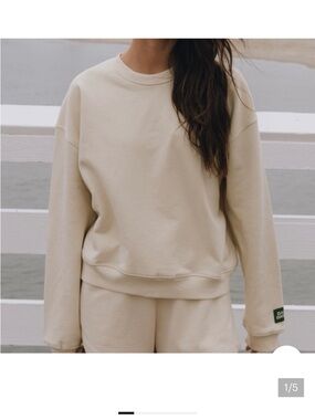 Daily Drills Crew Sweatshirt in Sandstone